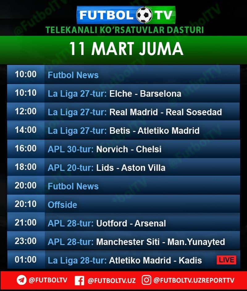 Sport jonli efir futbol. Футбол ТВ. Futbol TV Jonli. Futbol TV uz прямой эфир. Зор ТВ курсатувлар дастури.